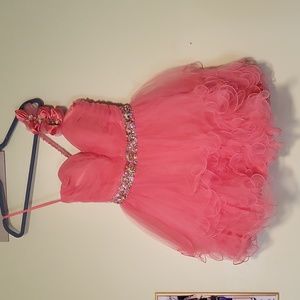 Tulle Prom Dress Peach sm